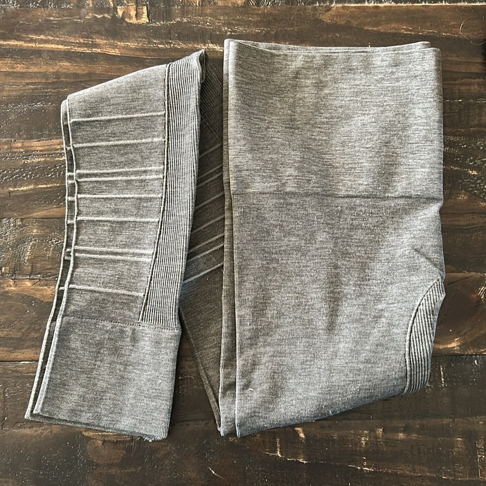 Blanqi Grayish Green Support Seamless Leggings Tights Small